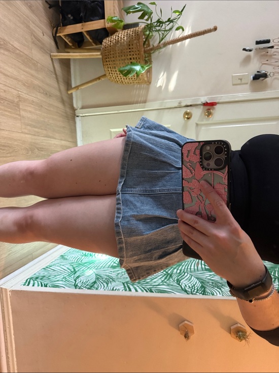 Fashion Nova Dresses & Skirts - Fashion Nova Light Blue Denim Pleated Mini Skirt